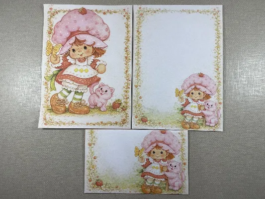 Papel de carta da Moranguinho 39