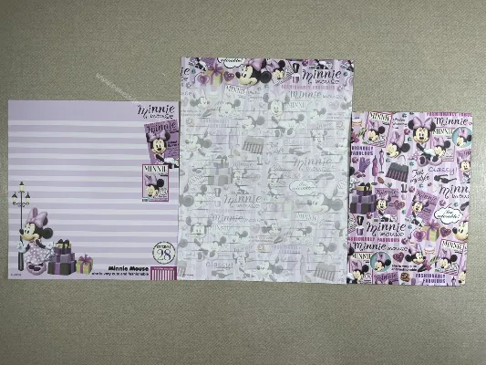 Conjunto de papel de carta da Minnie 93
