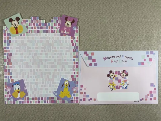 Conjunto de papel de carta do Mickey & Friends 40