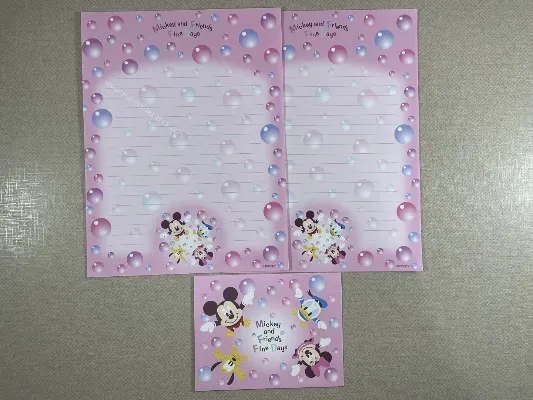 Conjunto de papel de carta do Mickey & Friends 41