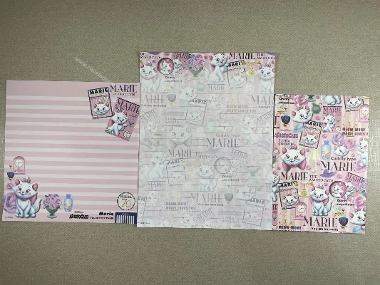 Conjunto de papel de carta da Marie 52