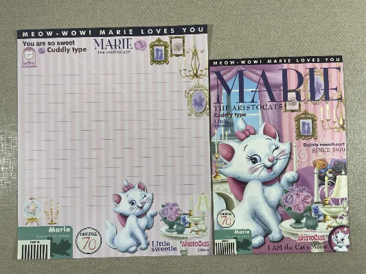 Conjunto de papel de carta da Marie 53