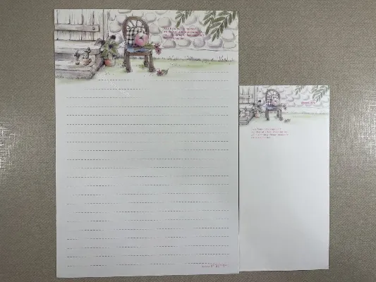 Conjunto de papel de carta importado - 202