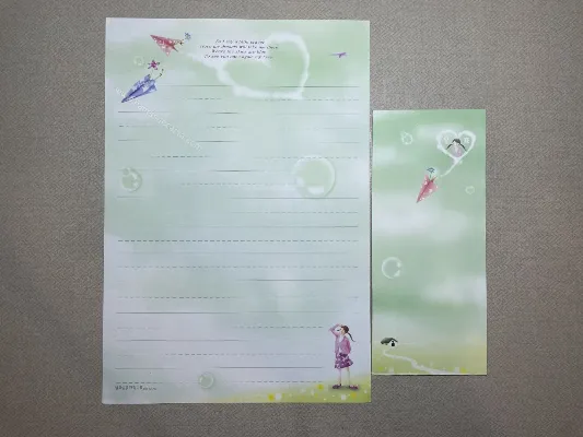 Conjunto de papel de carta importado - 211