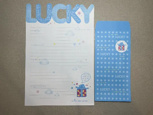 Conjunto de papel de carta importado - 214