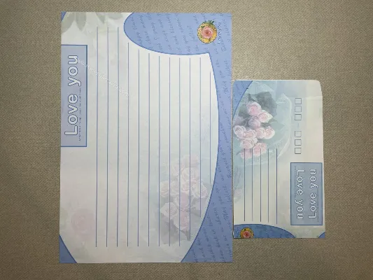 Conjunto de papel de carta importado - 216