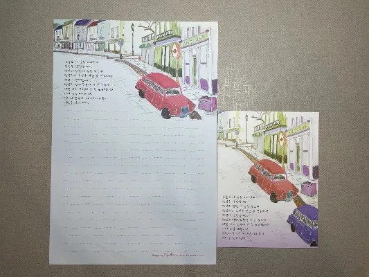 Conjunto de papel de carta importado - 219
