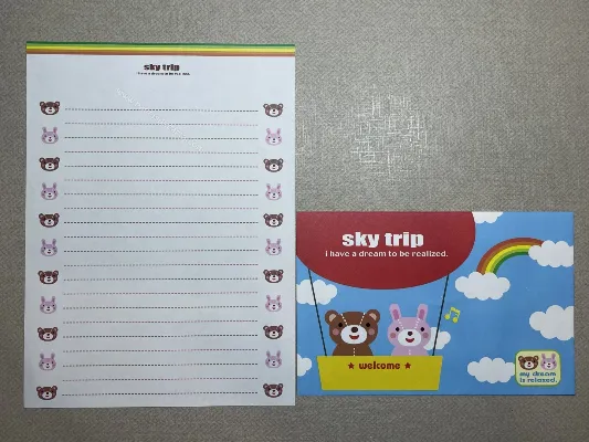 Conjunto de papel de carta importado - 220