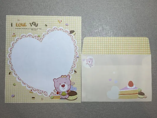 Conjunto de papel de carta importado - 222