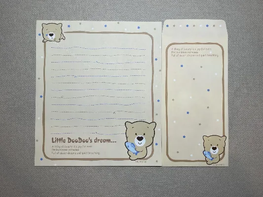 Conjunto de papel de carta importado - 224