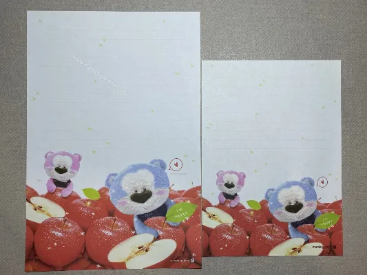 Conjunto de papel de carta - Coleção Morning Glory - 04