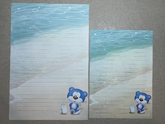 Conjunto de papel de carta - Coleção Morning Glory - 06
