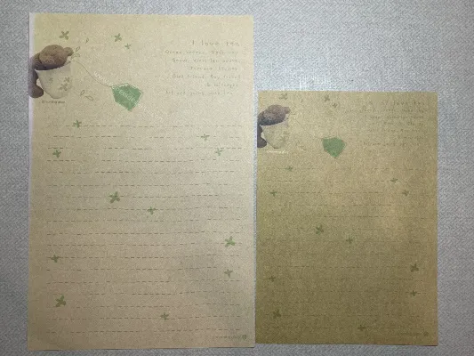 Conjunto de papel de carta - Coleção Morning Glory - 10