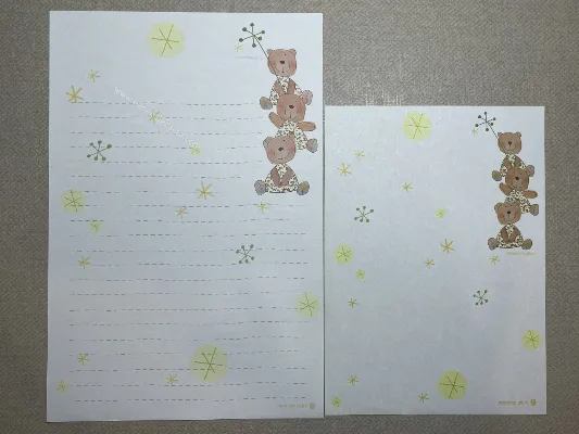 Conjunto de papel de carta - Coleção Morning Glory - 13