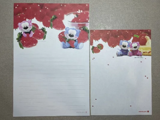 Conjunto de papel de carta - Coleção Morning Glory - 15
