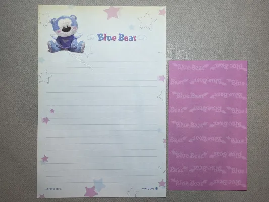 Conjunto de papel de carta - Coleção Morning Glory - 20