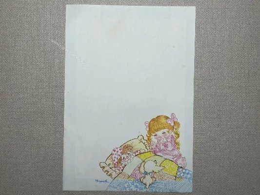 Papel de carta antigo - Coleção Margarethe