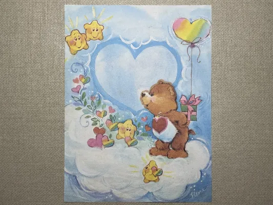 Papel de carta  dos ursinhos carinhosos - 122
