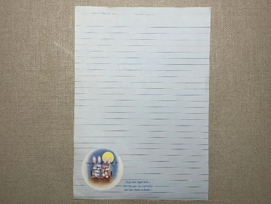 Papel de carta antigo - Bichinhos - 3961
