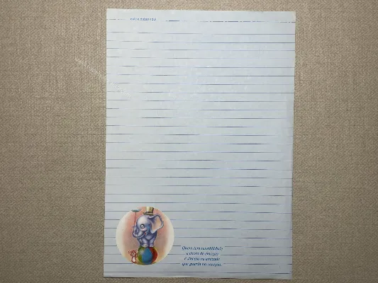 Papel de carta antigo - Bichinhos - 3962