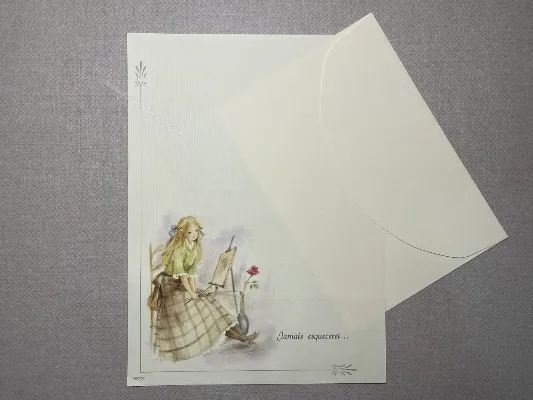 Papel de carta médio Ambrosiana - 001