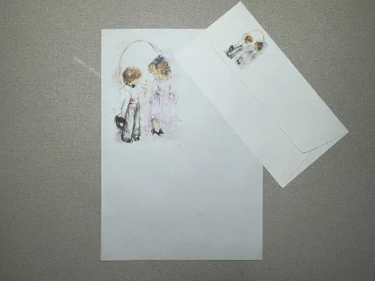 Papel de carta Menininhas - 2320