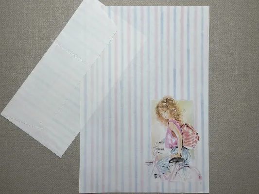 Papel de carta Menininhas - 2327