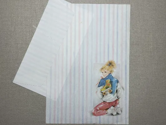 Papel de carta Menininhas - 2328