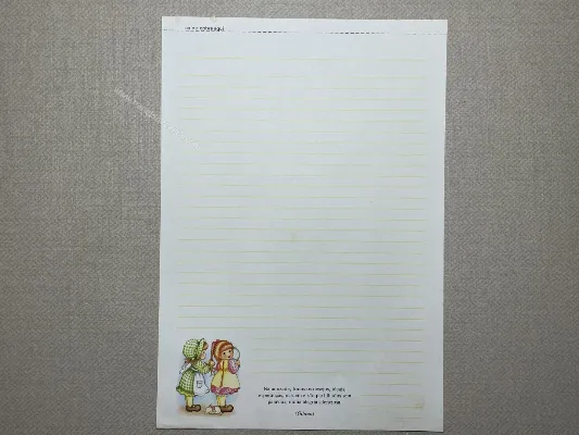 Papel de carta Menininhas - 2335