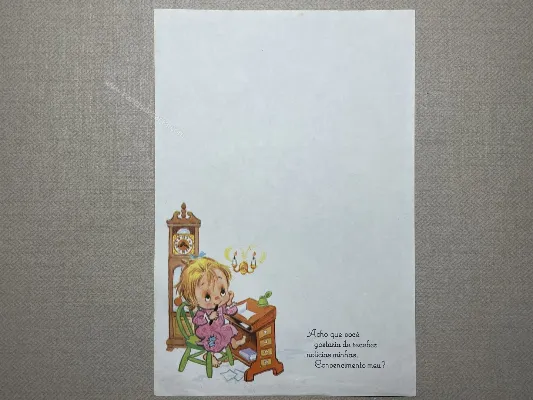 Papel de carta Menininhas - 2339