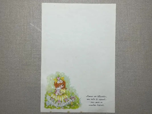 Papel de carta Menininhas - 2343
