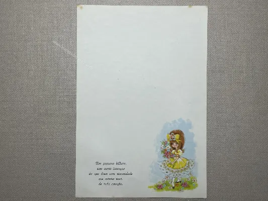 Papel de carta Menininhas - 2347