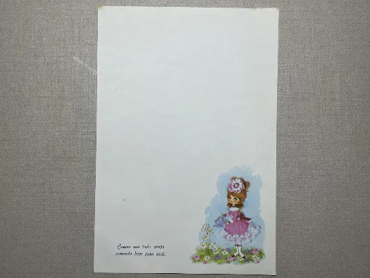 Papel de carta Menininhas - 2348