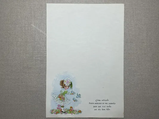 Papel de carta Menininhas - 2349