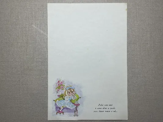 Papel de carta Menininhas - 2351