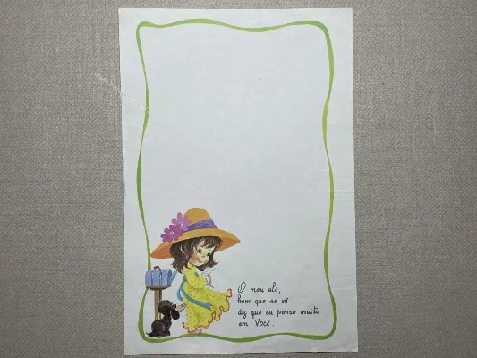 Papel de carta Menininhas - 2361