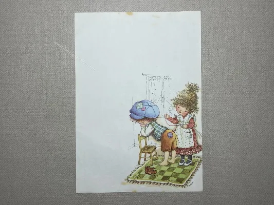 Papel de carta Menininhas - 2377
