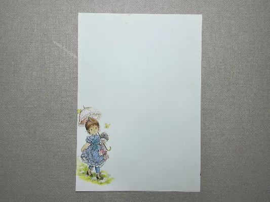 Papel de carta Menininhas - 2378