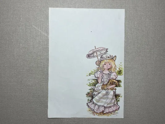 Papel de carta Menininhas - 2384