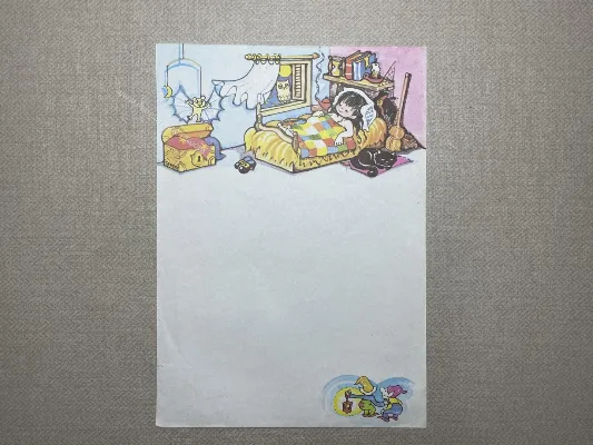 Papel de carta Menininhas - 2388