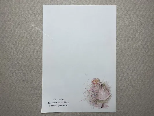 Papel de carta Menininhas - 2400