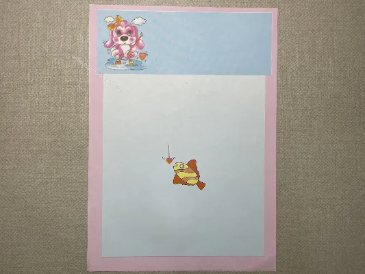 Papel de carta antigo - Bichinhos - 3963