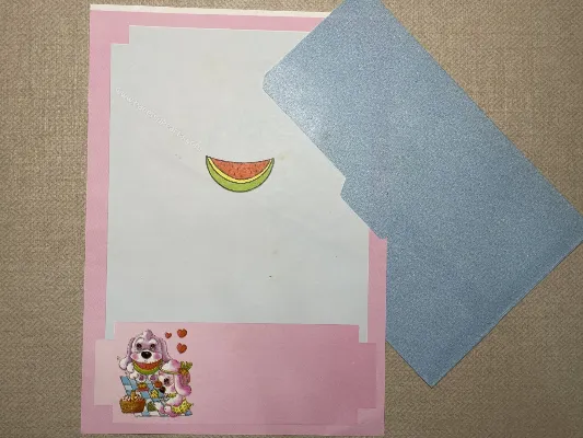 Papel de carta antigo - Bichinhos - 3967
