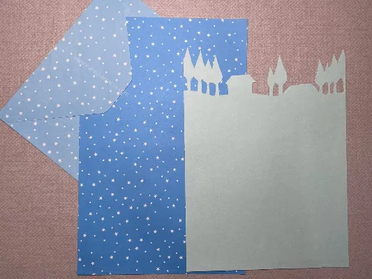 Conjunto de papel de carta antigo - 953