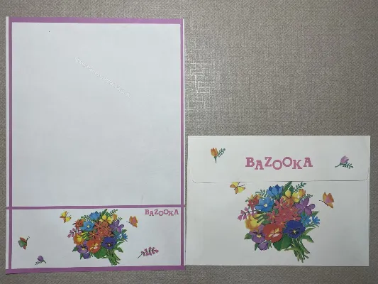 Conjunto de papel de carta antigo - 954