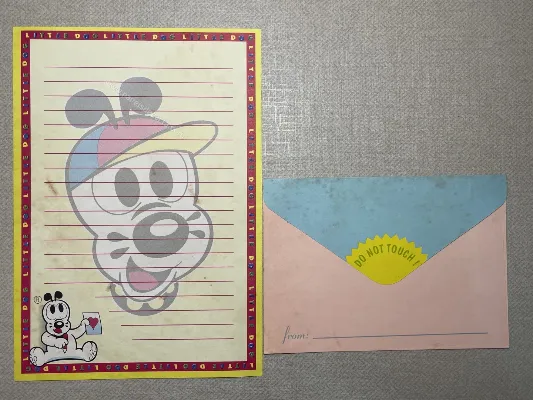 Conjunto de papel de carta antigo - 955