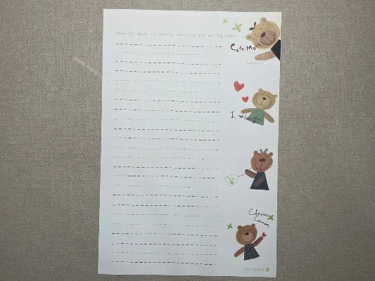 Papel de carta - Coleção Morning Glory - 68