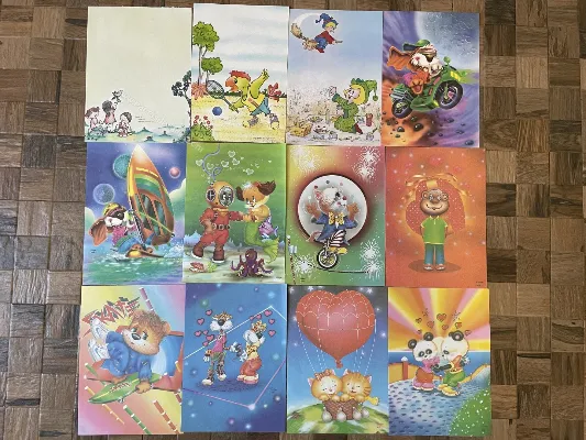 Kit Combo Iniciante - 12 Papéis de Carta Sortidos (Sem Repetição) - 12