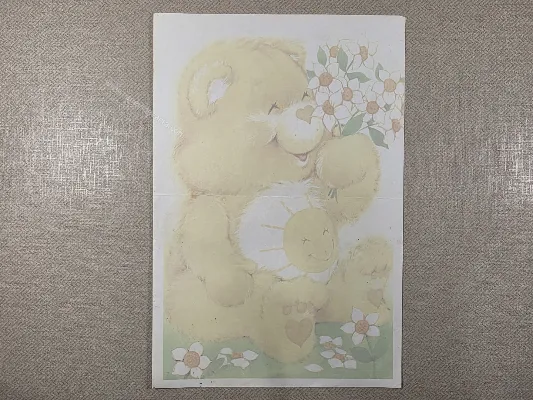 Papel de carta  dos ursinhos carinhosos - 123