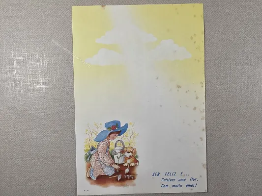 Papel de carta antigo - Coleção BL  - 105